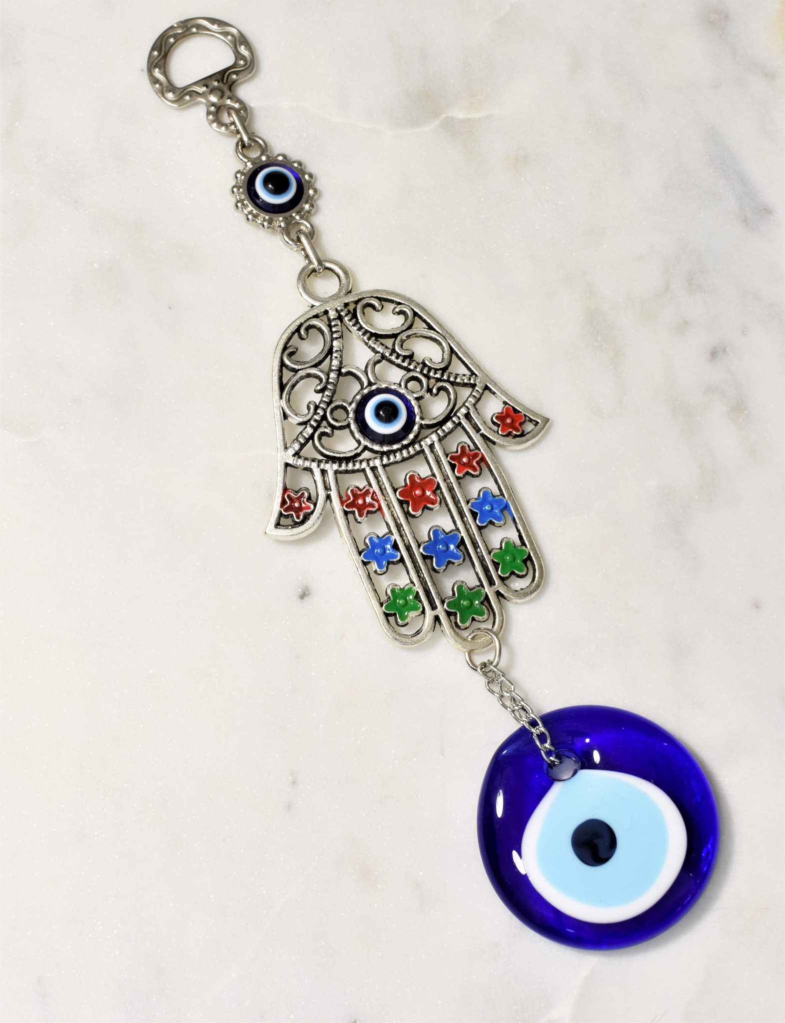 Hamsa Evil Eye Metal Wall Hanging